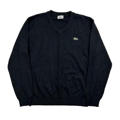 Lacoste Black Long Sleeved Pullover Sweatshirt Size Mens S 1