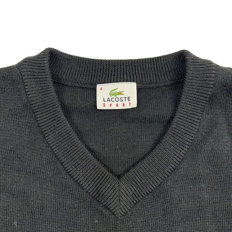 Lacoste Black Long Sleeved Pullover Sweatshirt Size Mens S 3