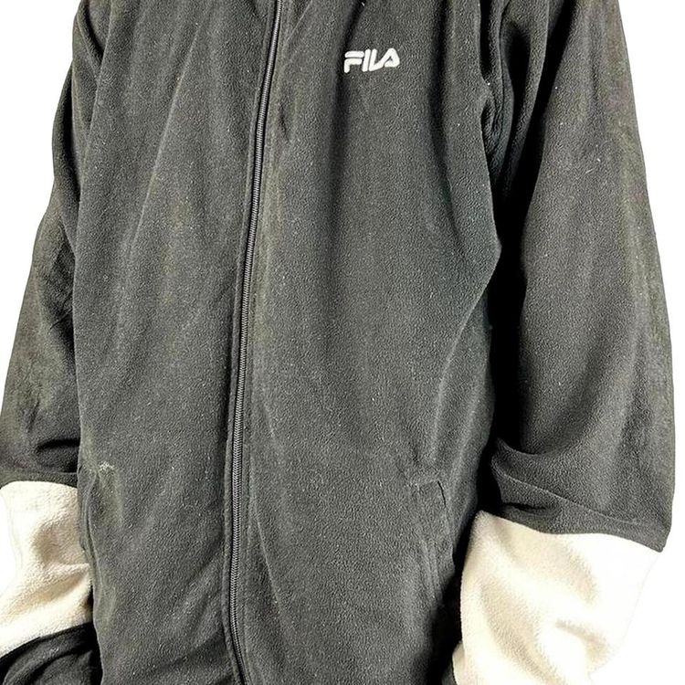 Fila Black Long Sleeved Full Zip Sweatshirt Size Mens XXL image 2
