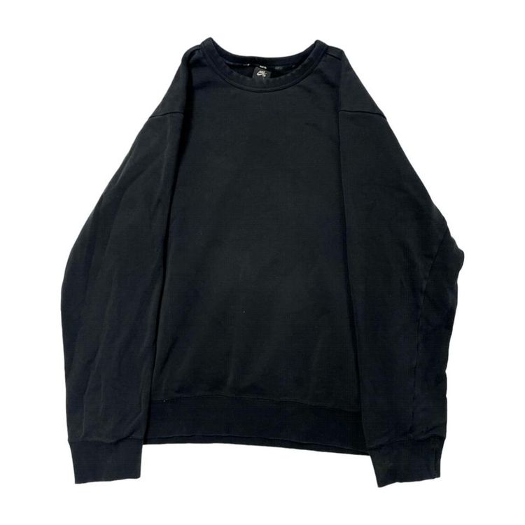 Nike Black Long Sleeved Pullover Sweatshirt For Mens Size 2XL image 1