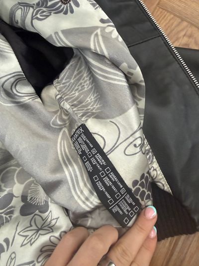 Aviatrix Leather Bomber Jacket (L) 14