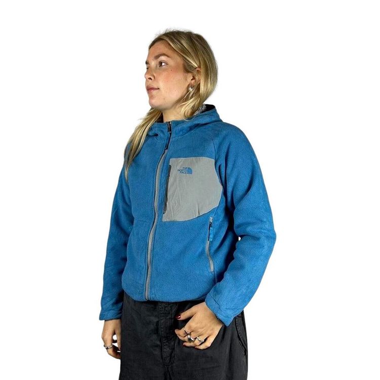 The North Face Blue Long Sleeved Full Zip Jacket Size Womens S image 1