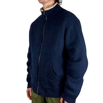 L.L.Bean Blue Full Sleeve Jacket Size Mens L