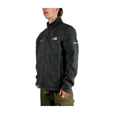 The North Face Grey Long Sleeved Full Zip Fleece Sweatshirt Size Mens L 1