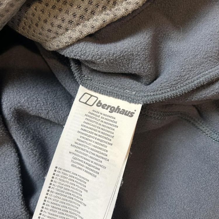 Grey Berghaus small logo full zip fleece jumper. image 5
