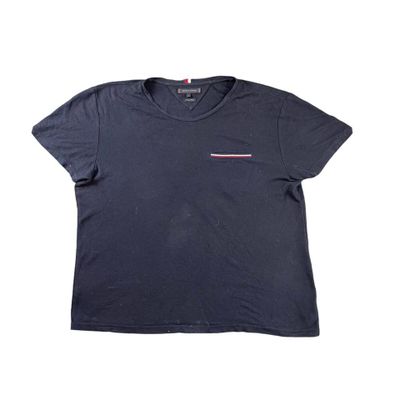 Tommy Hilfiger Blue Red T-shirt Polo Top Size Mens XXL