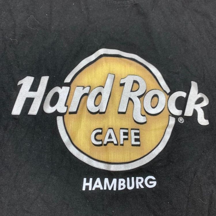 Hard Rock Cafe Black Cropped Top Size Womens Small 3
