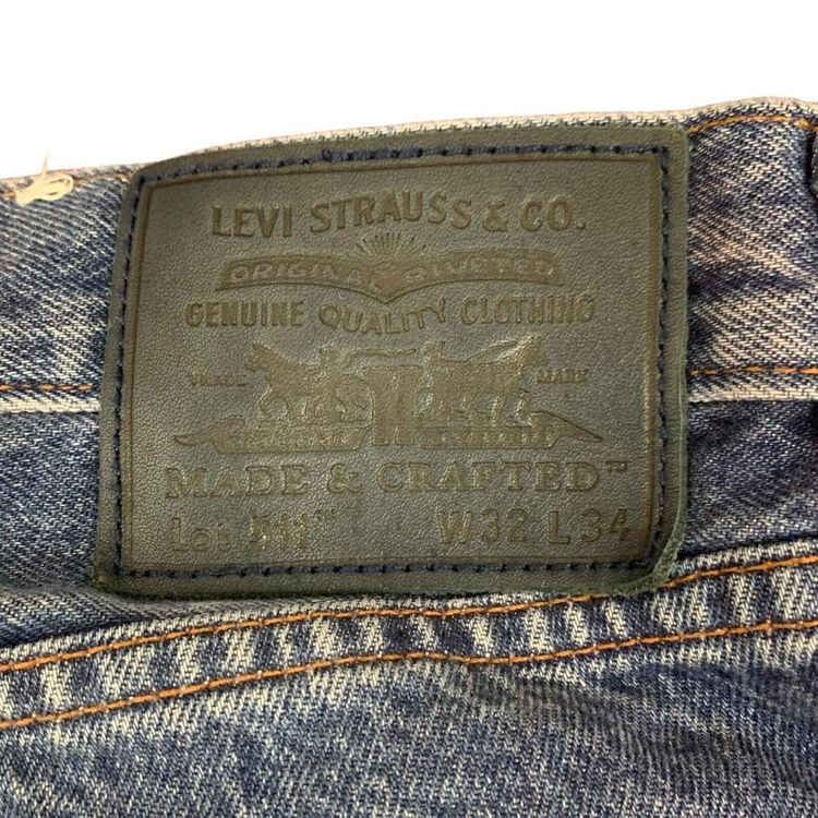 Levis Dark Blue Reworked Medium Wash Jeans Size 32W 30L 3