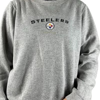 STEELERS Grey Full Sleeved Pullover Sweater Size Womens S 3