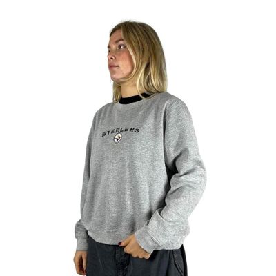 STEELERS Grey Full Sleeved Pullover Sweater Size Womens S 1