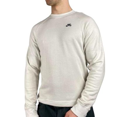 Nike White Full Sleeve Sweatshirt Size Mens M 2
