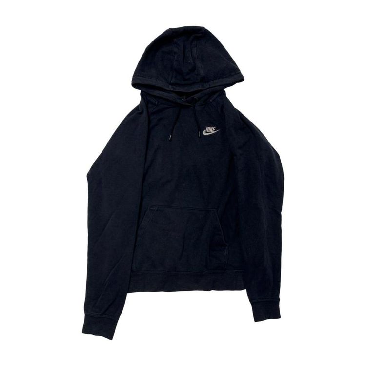 Nike Black Long Sleeved Pullover Hoodie For Mens Size S image 1