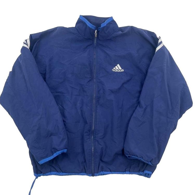 Adidas Blue Long Sleeved Full Zip Jacket Size Mens M image 1