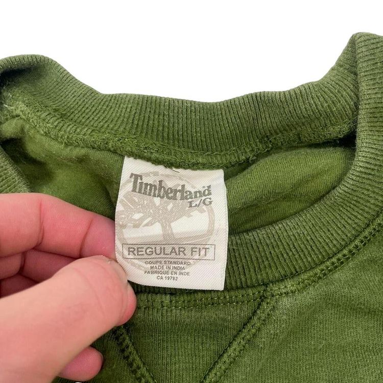 Timberland Green Long Sleeved Pullover Jumper Size Mens L 3