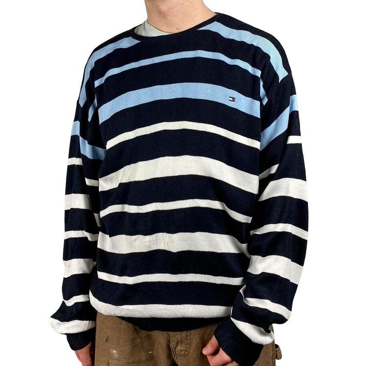 Tommy Hilfiger Multicoloured Long Sleeved Pullover Sweatshirt Size Mens XL image 2