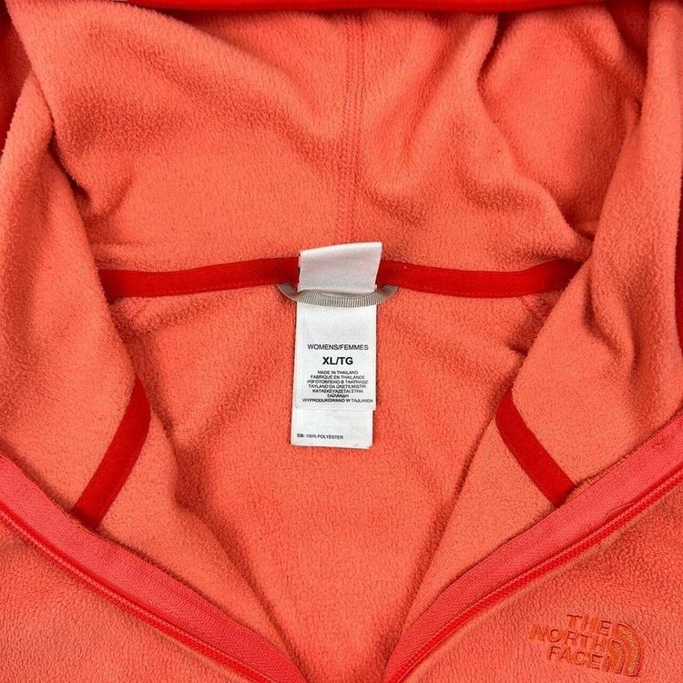 The North Face Orange Long Sleeved Hoodie Size Womens XL 3