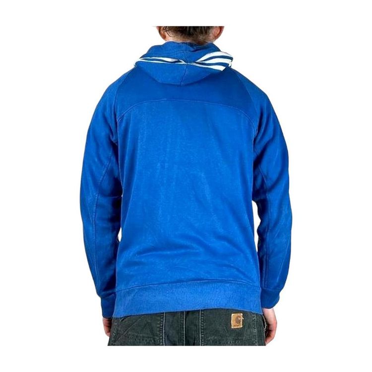 Adidas Blue White Striped Long Sleeved Hoodie Size Mens S 3
