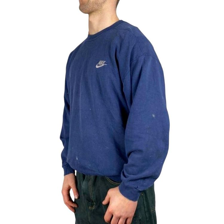 Nike Navy Blue Long Sleeved Sweatshirt Size Mens L
