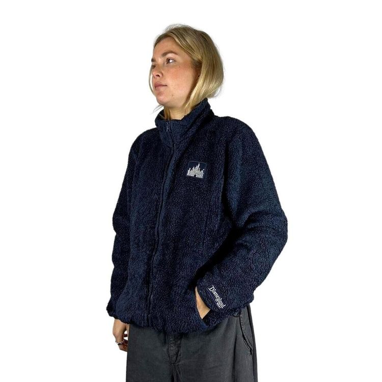 Disney Navy Blue Long Sleeved Fleece Jacket Size Womens XL 1