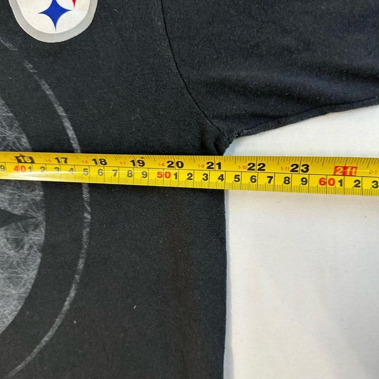 REEBOK NFL Black Short Sleeved Steelers Printed T-shirt For Mens Size M 3