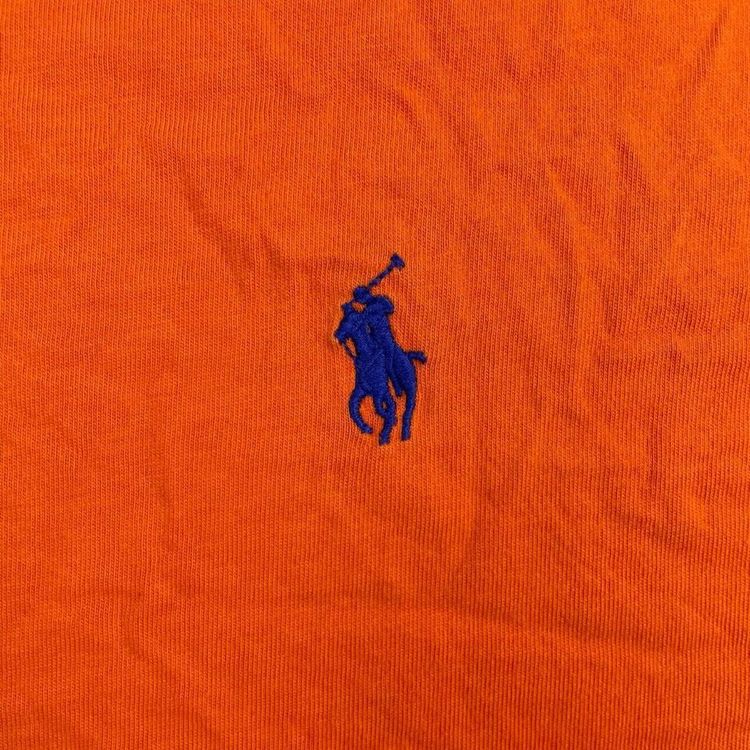 Polo Ralph Lauren Orange Short Sleeved Logo Printed T-shirt For Mens Size L image 2
