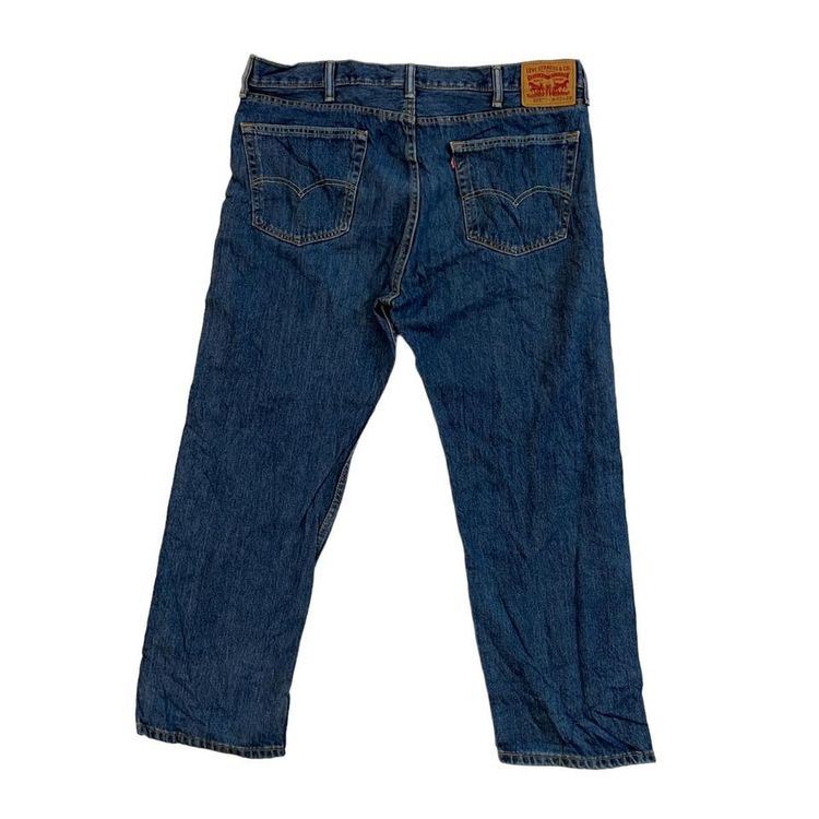 Levi`s Medium Wash Blue Denim Jeans For Mens Size 40W 30L 2