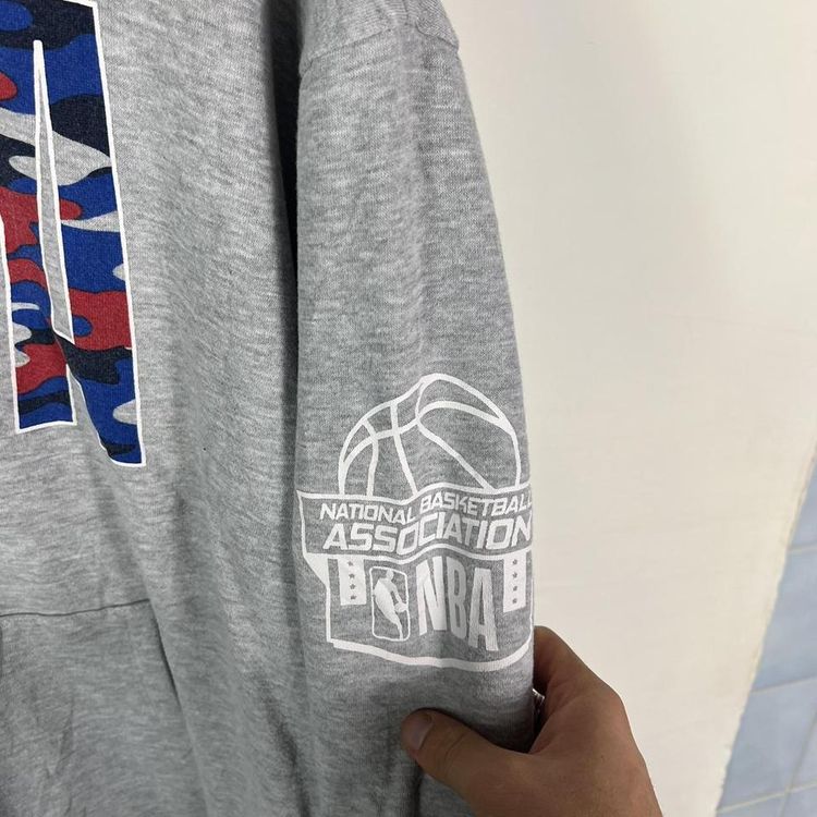 NBA print hoodie grey image 4