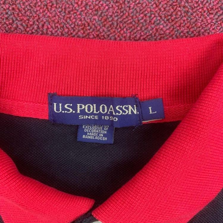 U.S. Polo Assn. Black Short Sleeved Polos Shirt Size Mens Large image 2