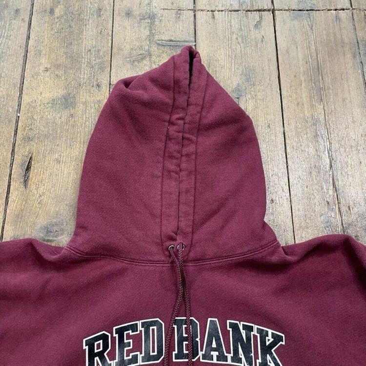 Champion Hoodie Reverse Weave College Y2K Sports Sweatshirt, Burgundy, Mens XL 6
