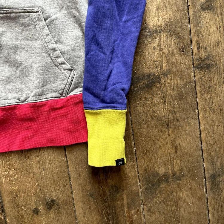 Nike Hoodie Y2K Swoosh Sports Half Zip Sweatshirt, Grey, Womens Small 4
