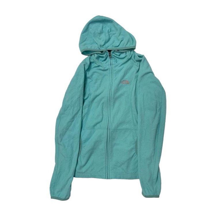 The North Face Blue Long Sleeved Full Zip Hoodie For Mens Size 2XS