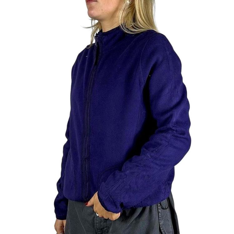 Vintage Supply Vintage Purple Long Sleeved Fleece Full Zip Jumper Size Womens L product image