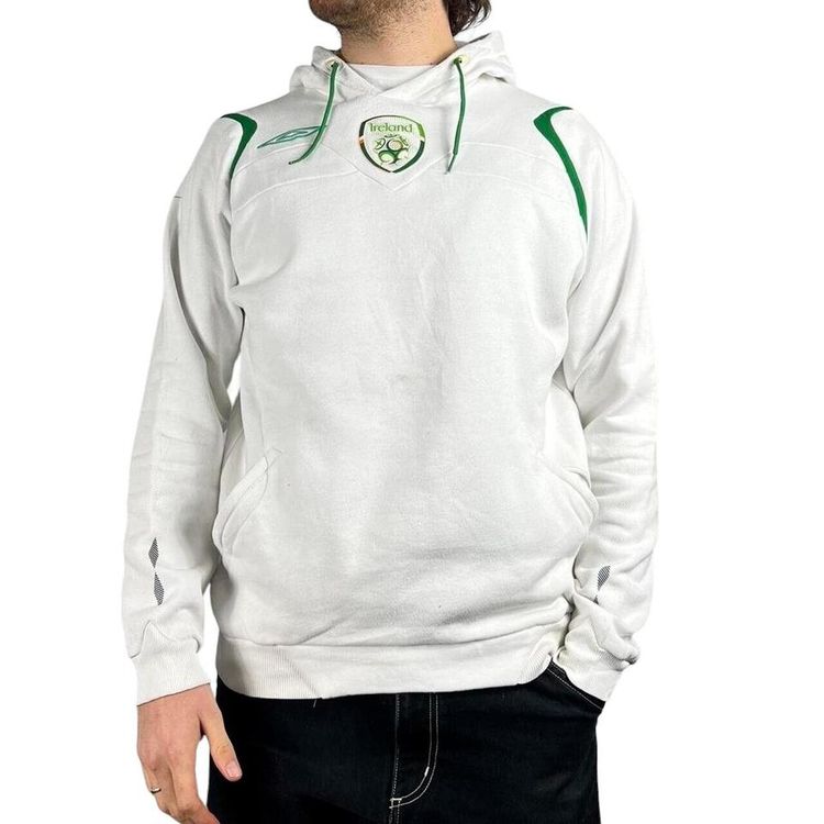 Umbro White Full Sleeved Hoodie Size Mens L 2