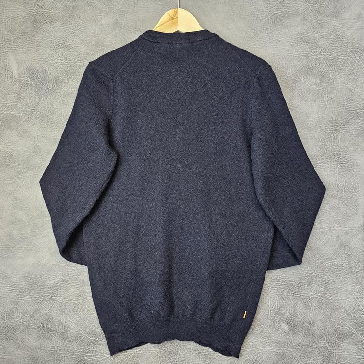 Vintage Timberland Merino Wool Mens Sweater knitted jumper crew neck M Navy Soft touch 4