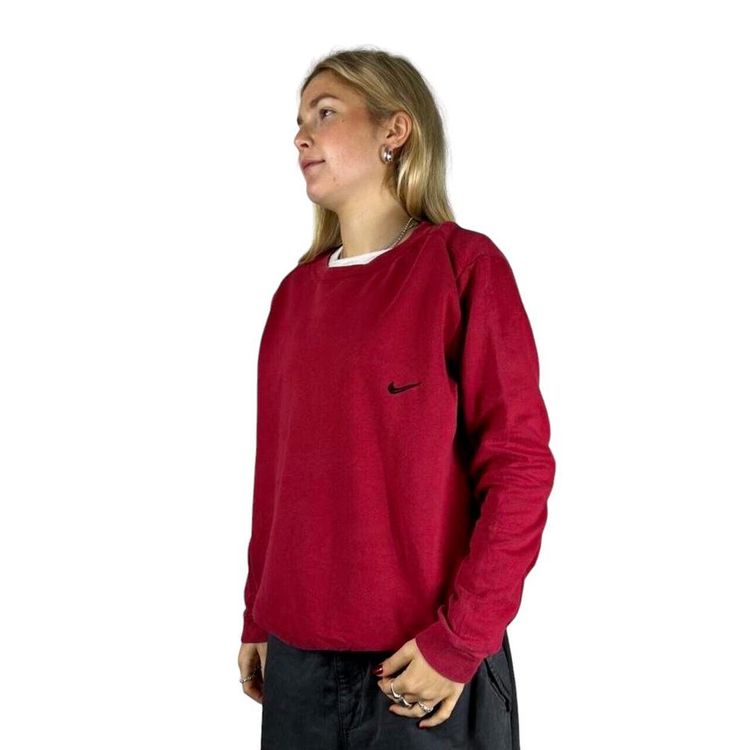 Nike Red Long Sleeved Sweatshirt Size Mens M