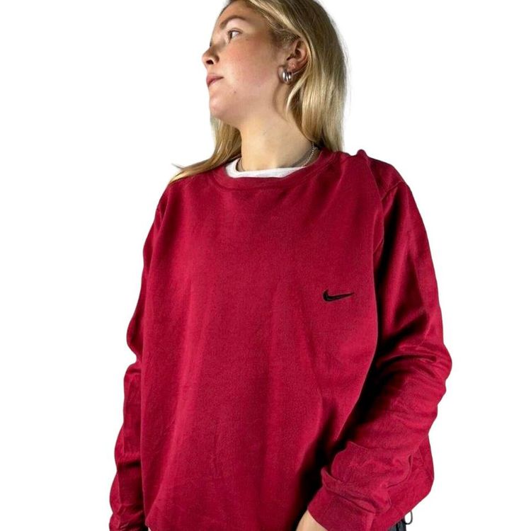 Nike Red Long Sleeved Sweatshirt Size Mens M 2