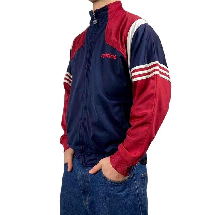 Adidas Navy Red Long Sleeved Jacket Size Mens L 1