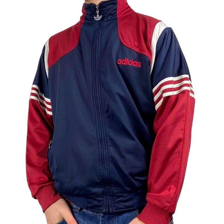 Adidas Navy Red Long Sleeved Jacket Size Mens L 2