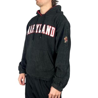 COLUMBIA Black Red Long Sleeved Pullover Hoodie Size Mens L 1
