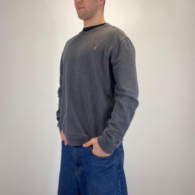 MARLBORO Grey Long Sleeved Pullover Sweatshirt Size Mens L 1