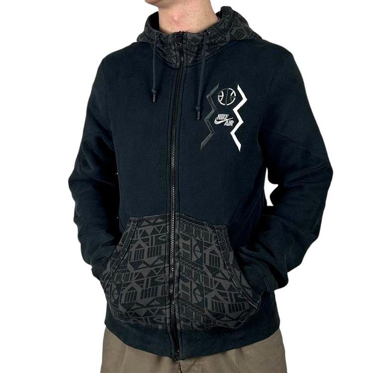 Nike Black Long Sleeved Full Zip Hoodie Size Mens S image 2