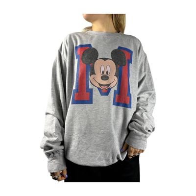 Disney Minnie Mouse Grey Long Sleeved Jumper Size Mens XL 2