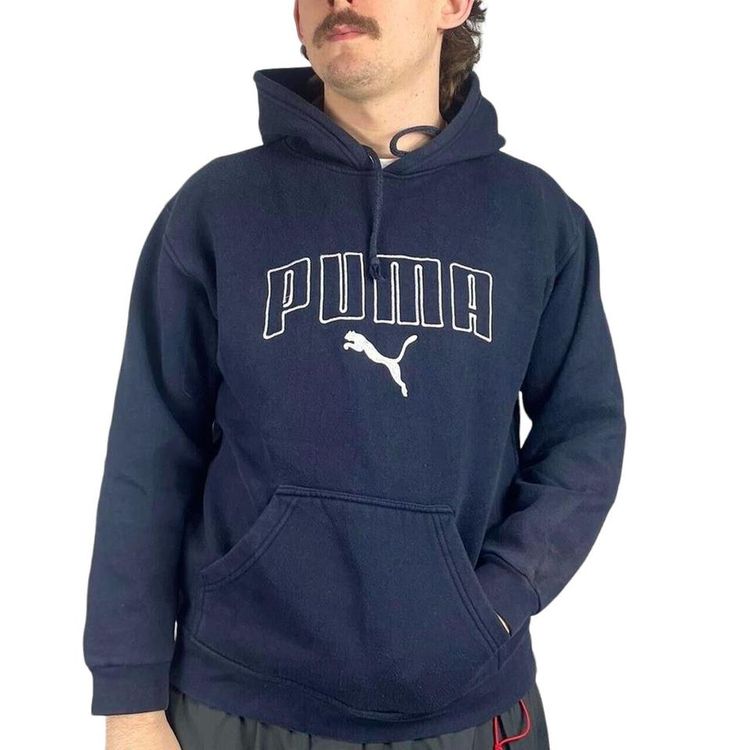 Puma Blue Long Sleeved Pullover Sweatshirt Size Mens M image 2