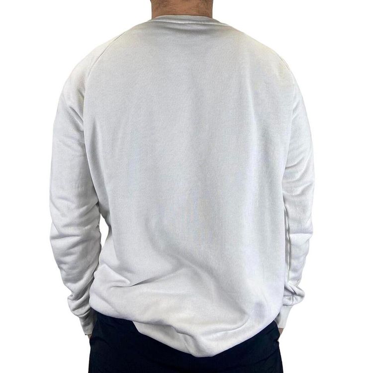 ADIDAS White Black Full Sleeved Pullover Sweater Mens M 3
