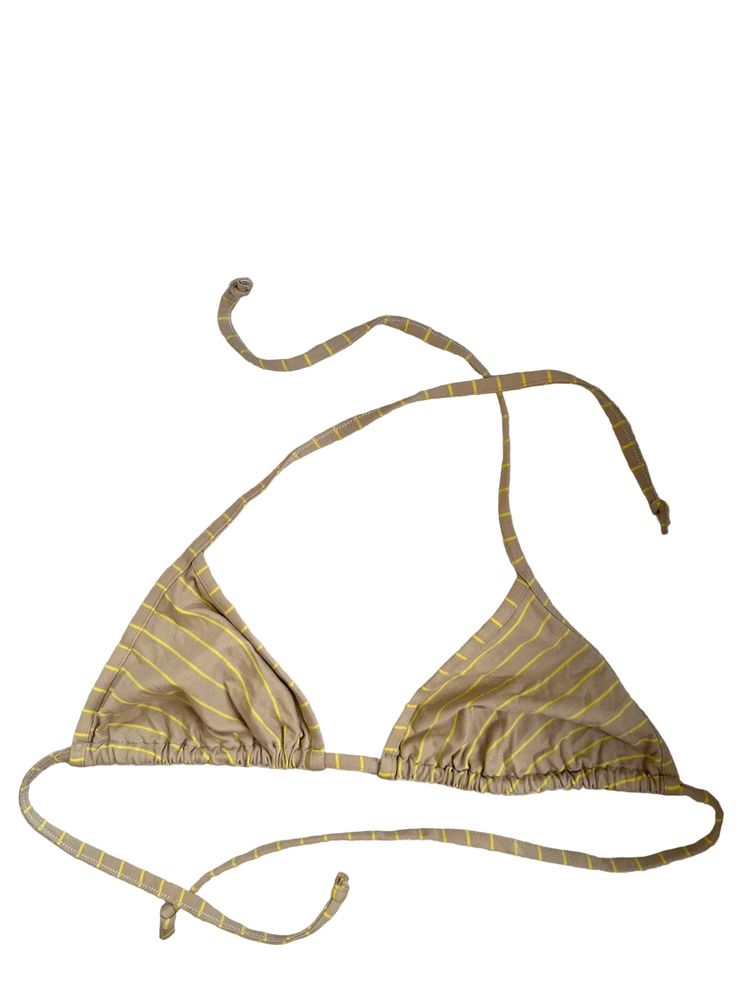 Y2K striped bikini top S