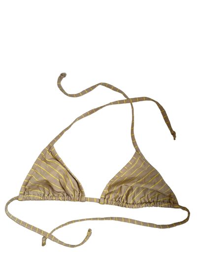 Y2K striped bikini top S