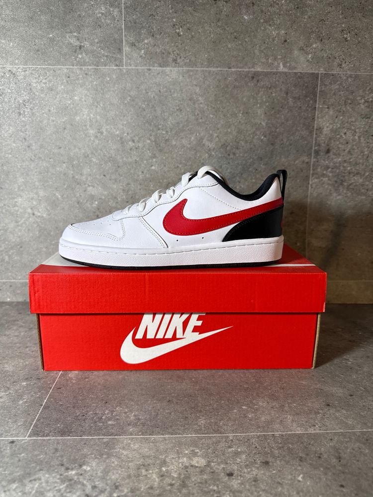 Nike Nike White Sneakers With Red Swoosh product image