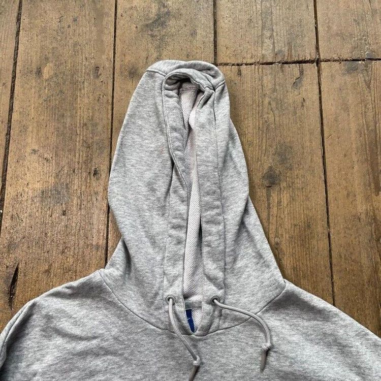 Nike Hoodie Swoosh Y2K Sports Sweatshirt, Grey, Mens Medium 6