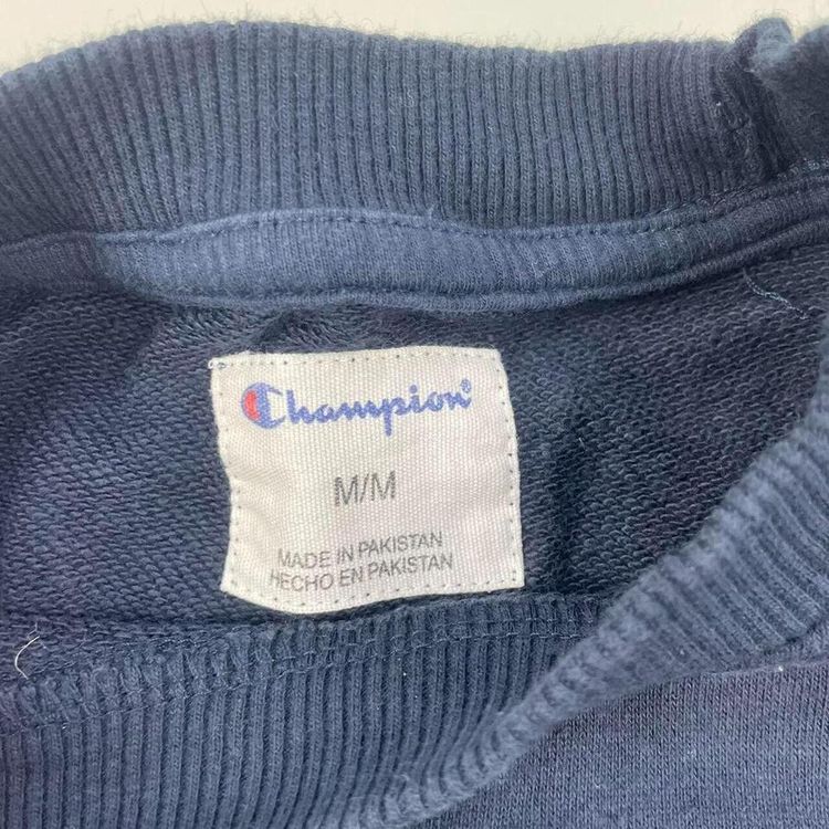 Champion Navy Long Sleeved Pullover Sweatshirt Size Mens M image 3
