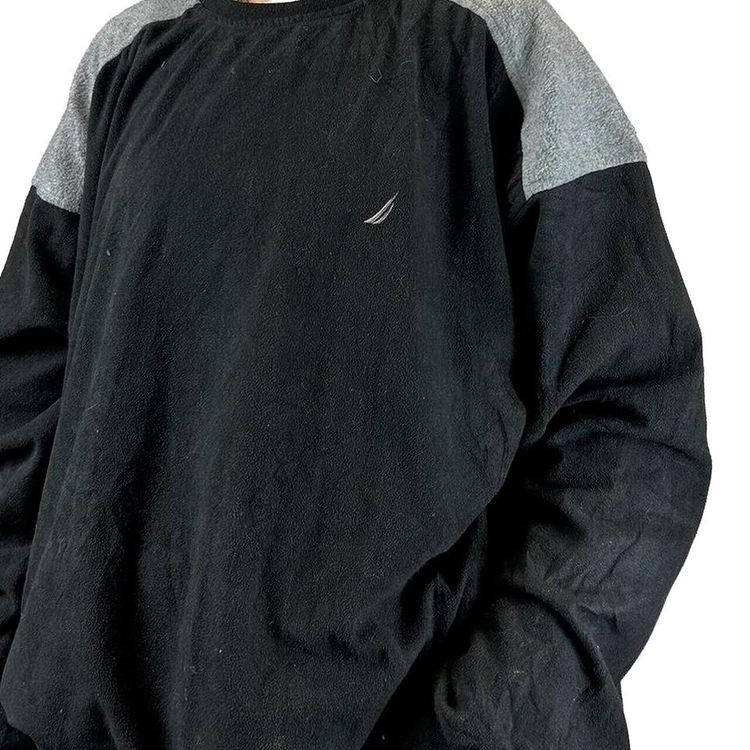 Nautica Black Grey Full Sleeve Sweatshirt Size Mens XL 2